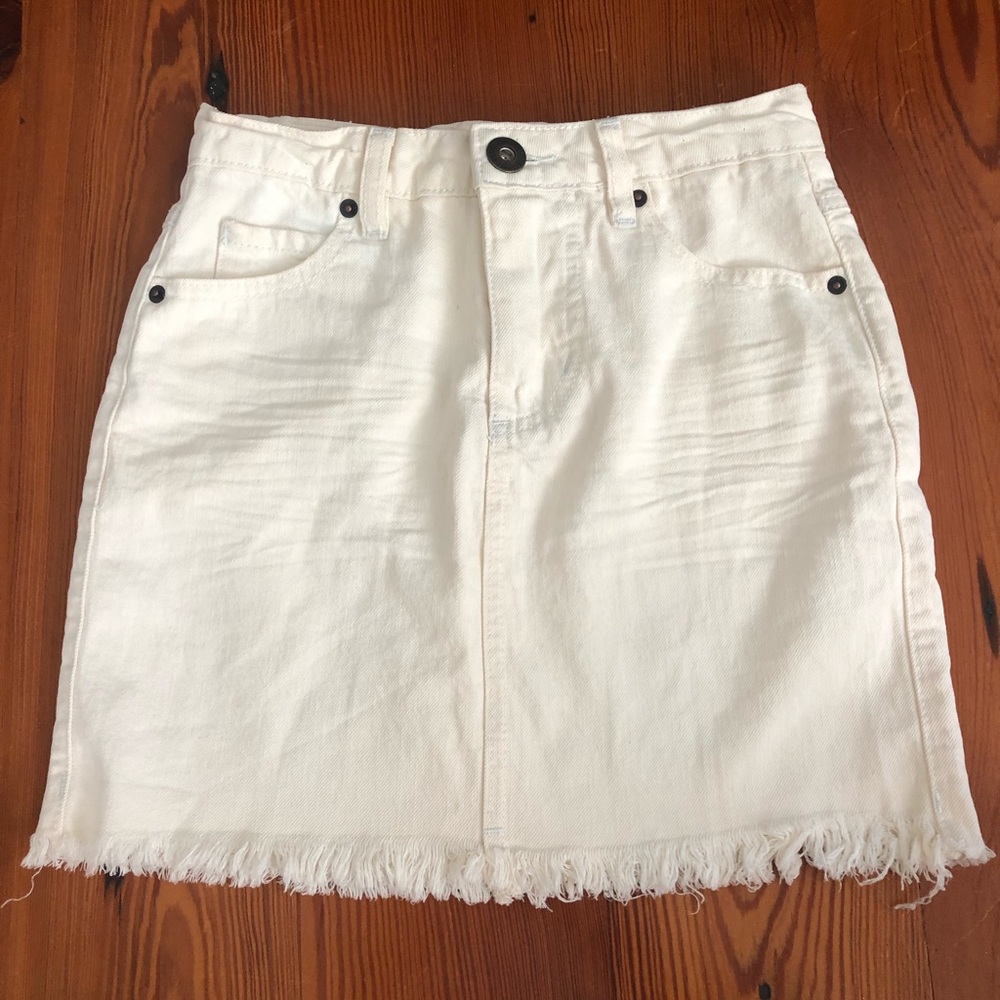 O’Neill Off-White Jean Skirt